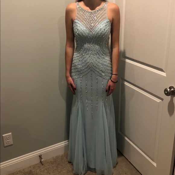 Light blue Prom Dress - Picture 2 of 4